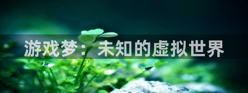 沐鸣2登录网址：游戏梦：未知的虚拟世界